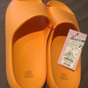 Robbie Slide Sandals - Orange - Wild Fable - Women's Size 7